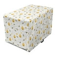 thumbnail image 1 of Bee Dog Crate Cover, Pattern of Flying Bugs Forming Heart Shapes with Beehives Mother Nature Creatures, Easy to Use Pet Kennel Cover Small Dogs Puppies Kittens, 7 Sizes, Mustard White, by Ambesonne, 1 of 1