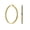 Gold-Tone, variant on Womens Channel Set Crystal Large Statement Hoop Earrings Stainless Steel 2" Diameter