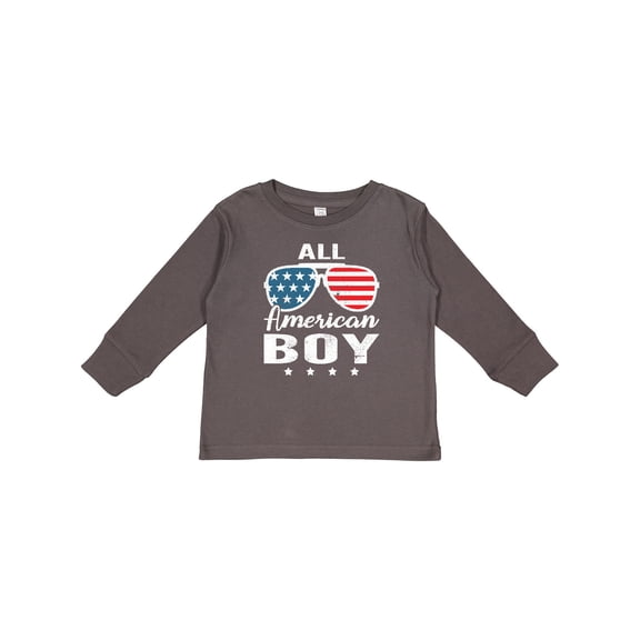Inktastic All American Boy USA Parade Boys Long Sleeve Toddler T-Shirt
