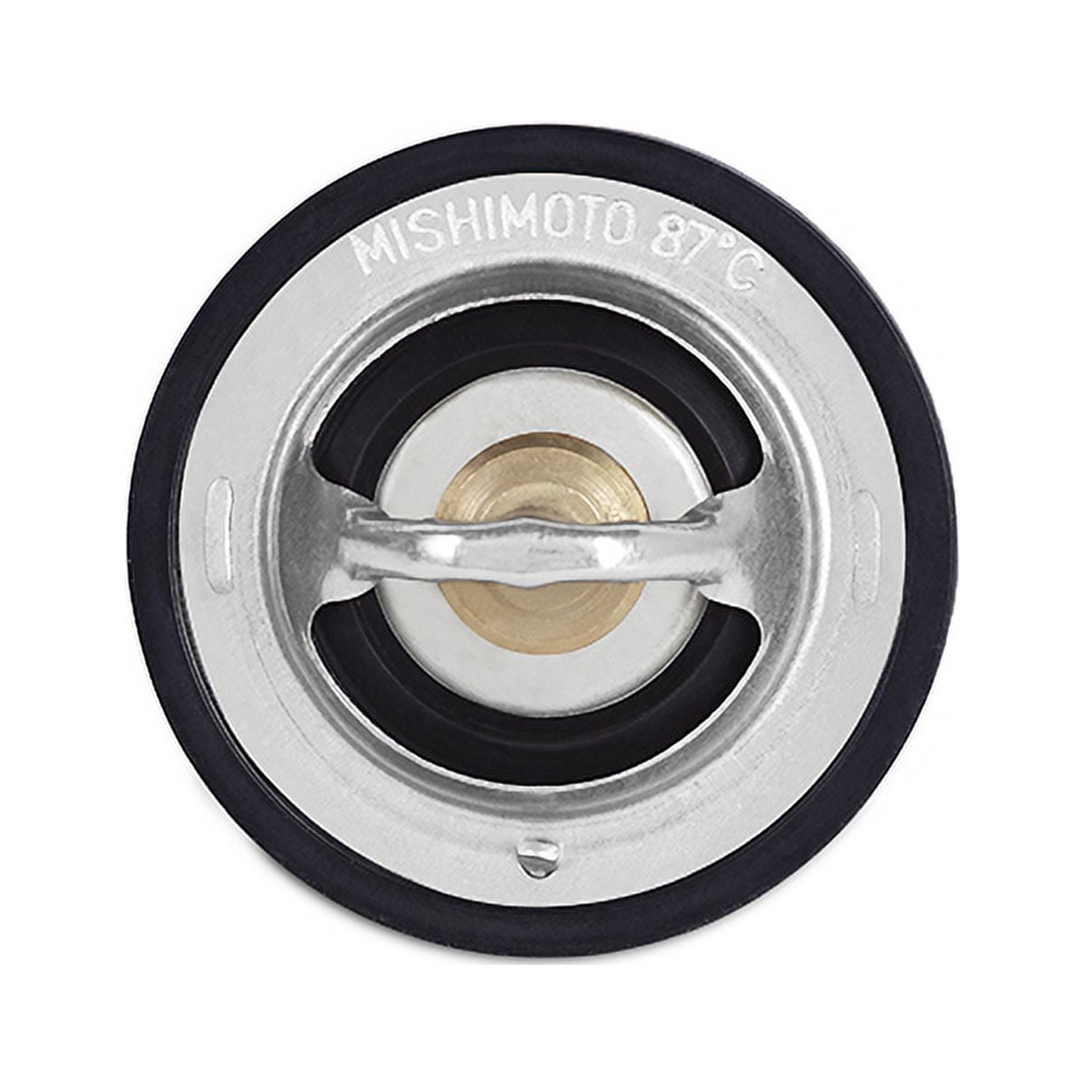 Mishimoto MMTS-F2D-96L High-Temp Thermostat Compatible With Ford 7.3 Powerstroke 1996-2003 Silver