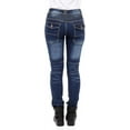 thumbnail image 5 of JuicyTrendz Women's Reinforced Motorcycle Riding Jeans Made with Durable Aramid Fabric for Enhanced Performance and Style Blue W26 x L29, 5 of 6
