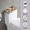 thumbnail image 3 of ZIATUBLE Cow Print Toilet Tank Dust Cover Sunflower Cow Toilet Mat Protective Cover 2 Pcs Soft Toilet Bowl Tank Covers for Bathroom Universal Toilet Tank Lid Home Indoor Decoration, 3 of 5