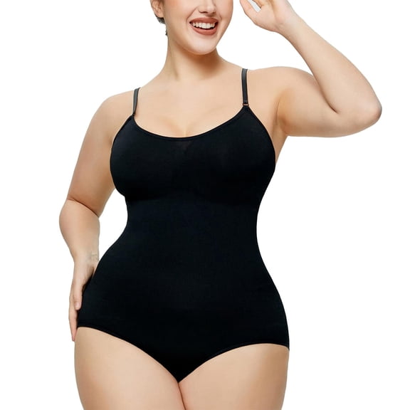Plus Women's size solid color one-piece shapewear,bustier vest tops