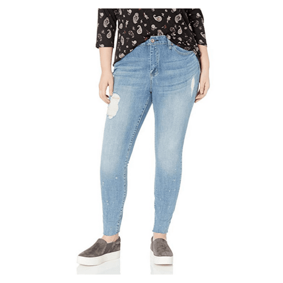 Jessica Simpson Curvy High Rise Skinny Jeans, Lomita/Razor Hem/Needle Punch, 28