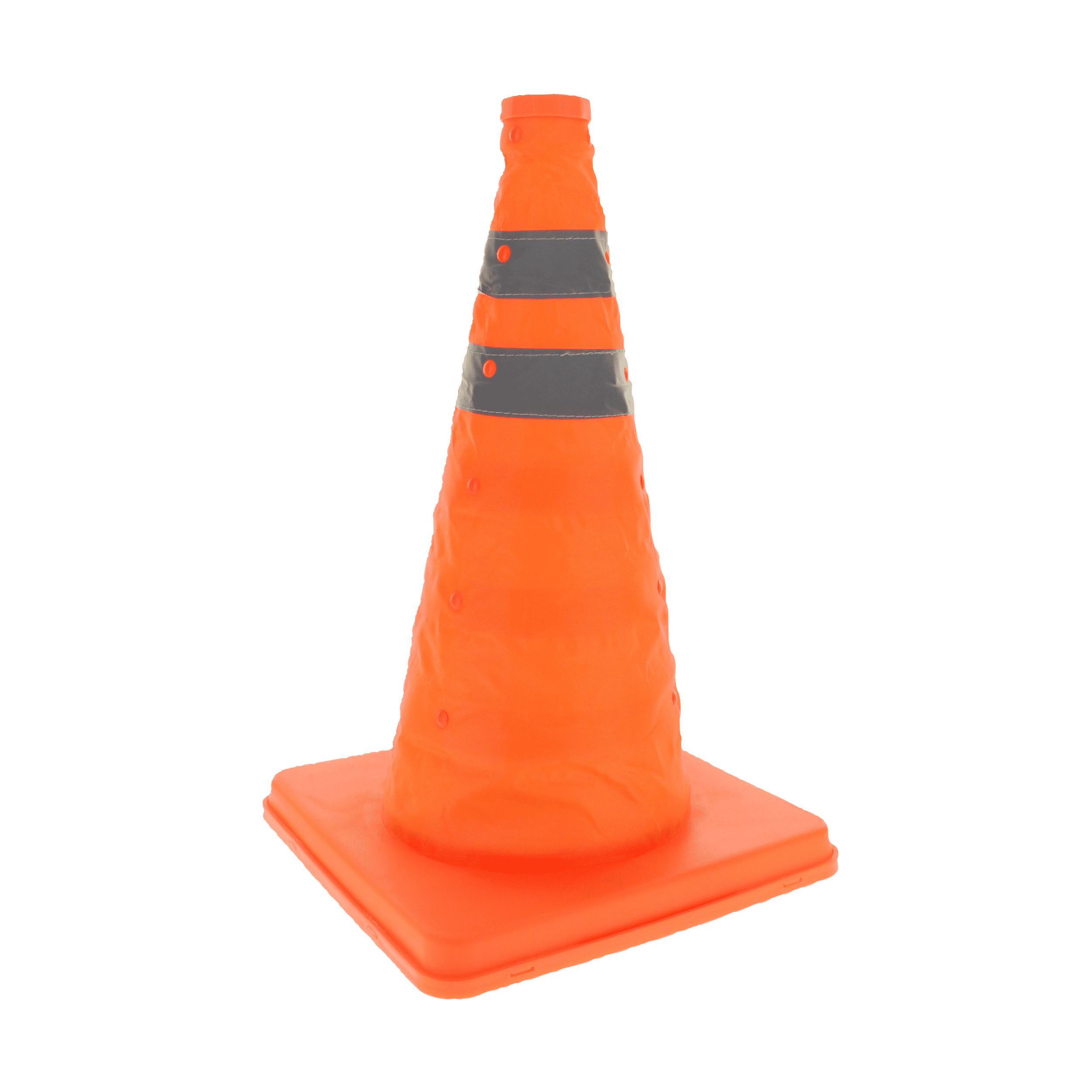 HYPER TOUGH COLLAPSIBLE 12" ORANGE SAFETY CONE WITH REFLECTIVE TAPE