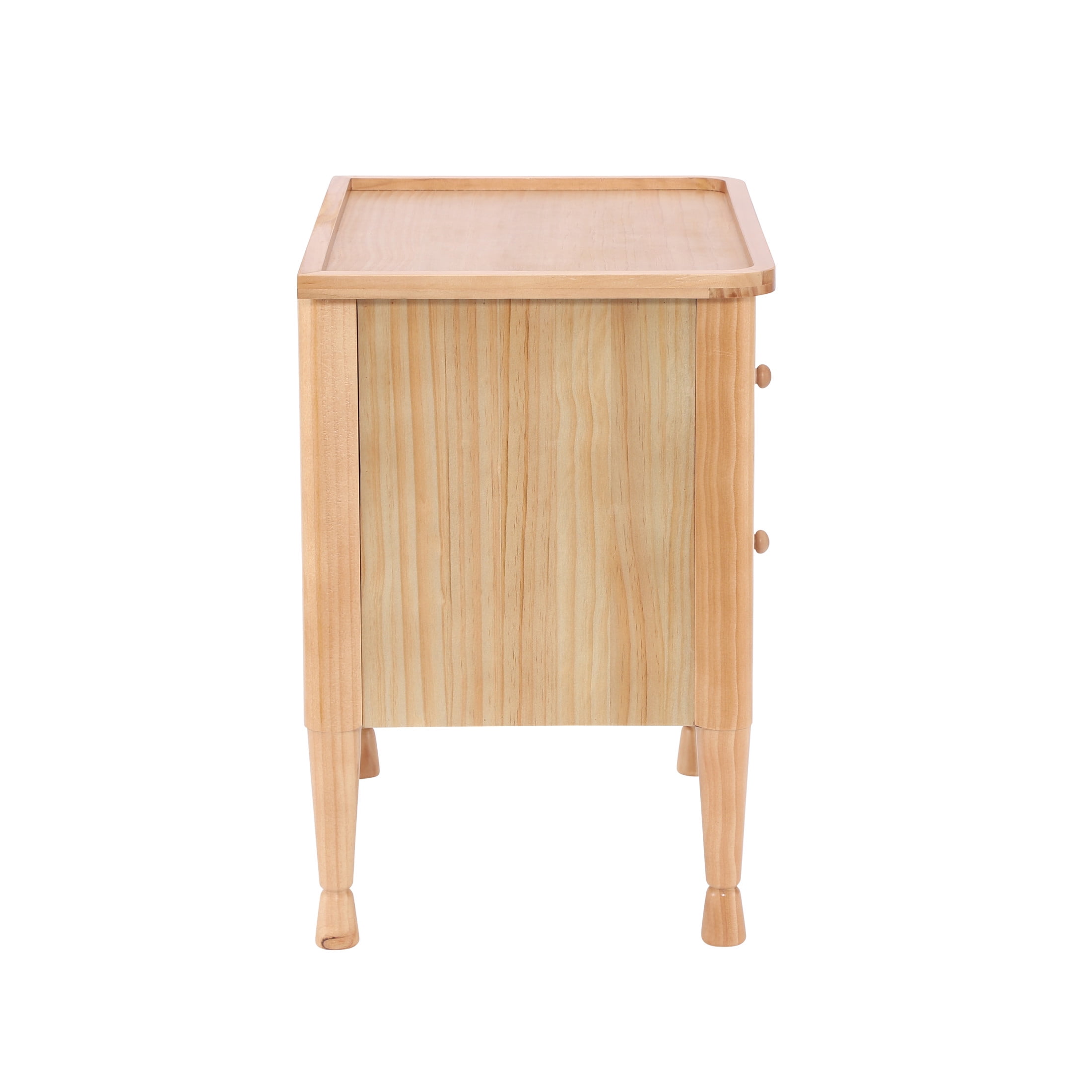 Christopher Knight Home 23.6"W Modern Nightstand with 2 Drawers, Bedside Table with Storage, Natural