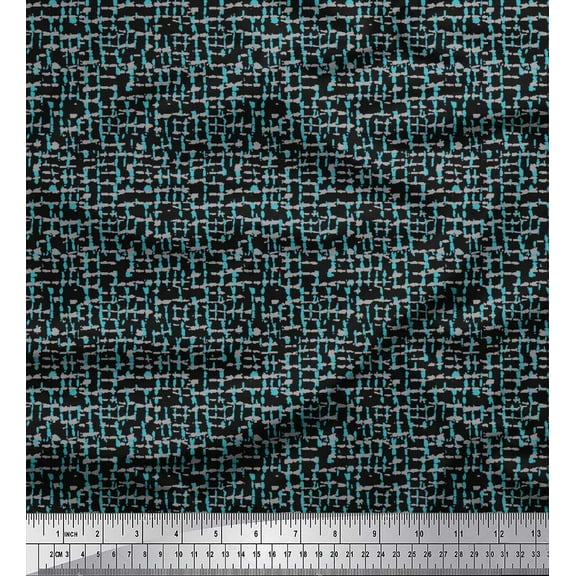 Soimoi Cotton Duck Fabric Texture Shirting Print Fabric by The Yard 42 Inch Wide