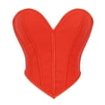 thumbnail image 2 of Sentmoon Seamless Shapewear for Women Shapewear for Women Fashion Women's Casual Solid-Neck Bodybody Shape Waist Trainer Underbust Corset Belt Wear Top Casual for Work & Office Orange M, 2 of 10