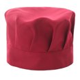 thumbnail image 1 of Visland Chef Hat Unisex Kitchen Hat Hotel Restaurant Cook Cap Pleated Design Solid Color Waiter Chef Work Cap Mushroom Hat, 1 of 8