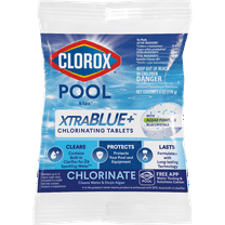 Clorox Pool&Spa XtraBlue  3" Chlorinating Tablets Form Chlorine Pool Chemicals  6oz