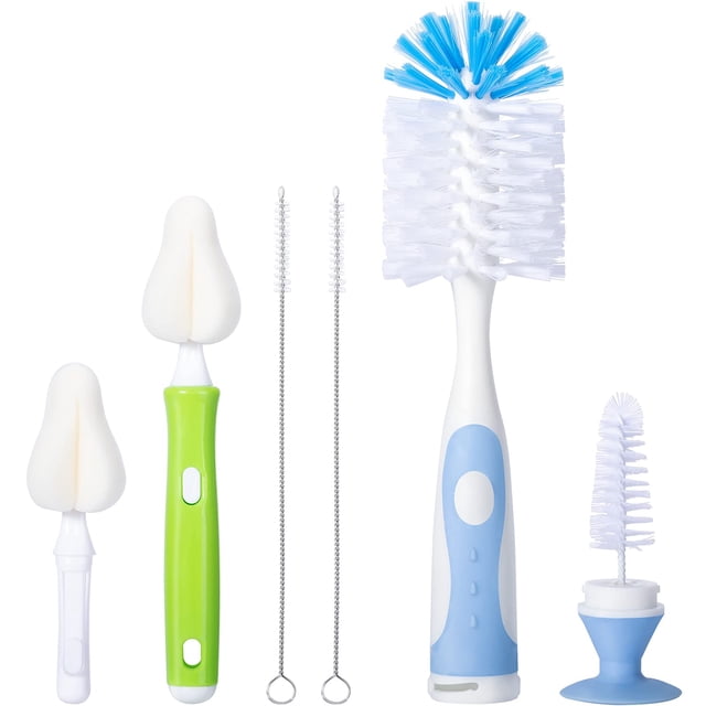 Set de cepillos para biberones CAREBABYMORE de nailon y esponja, 26 cm