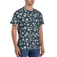 thumbnail image 5 of Rocae Daisy Floral B for Men's Moisture-Wicking Crew Tee - T-Shirt for Sports, Outdoor Activities, and Casual WearXX-Large, 5 of 9