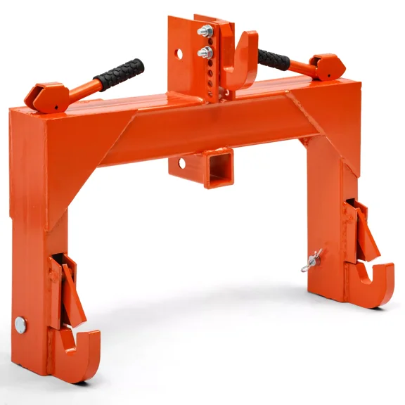 HTGHTG 3 Pt Quick Hitch for Cat 1 & 2 Tractors Attachments With 2" Receiver Hitch 3000 LB