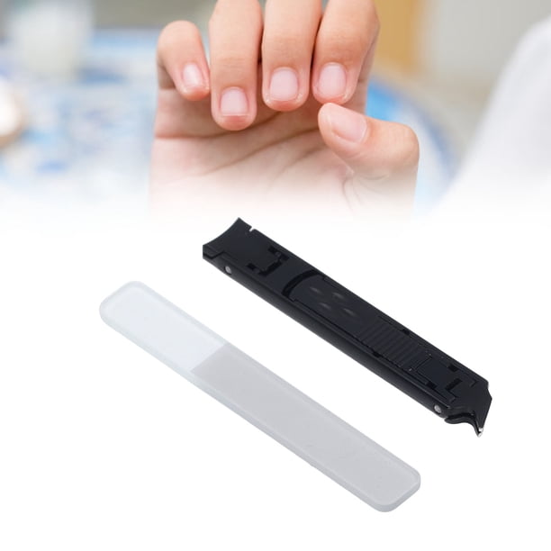 Cortaúnas de Doble Filo, Cortador de Unas de Doble Borde, Cortaúnas de Doble Punta, Plegable, De Acero inoxidable, Portátil, Ultrafino, Para viaje en Casa, 2 UDS.