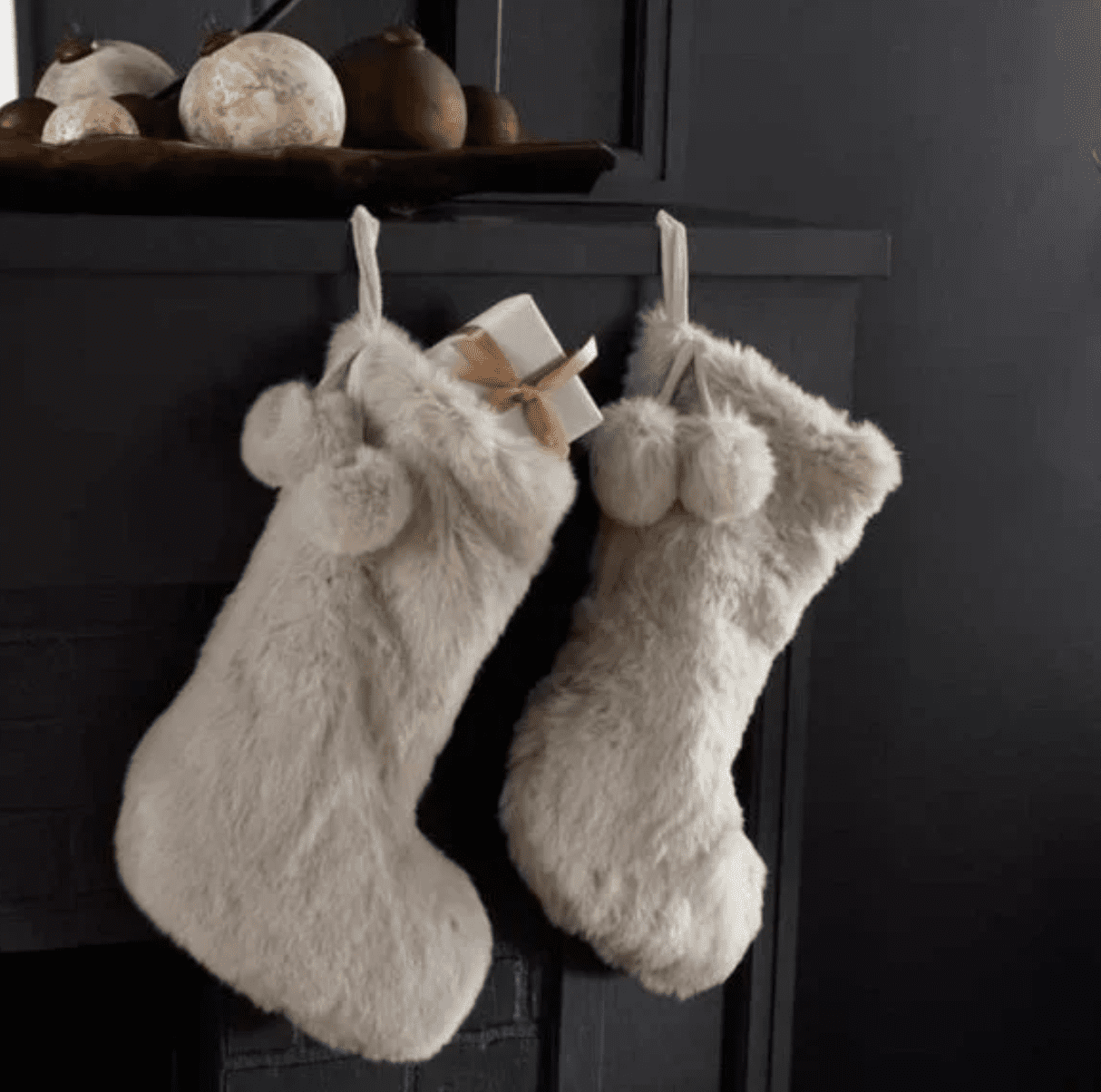 ARHAUS Faux Fur Rabbit Stocking New