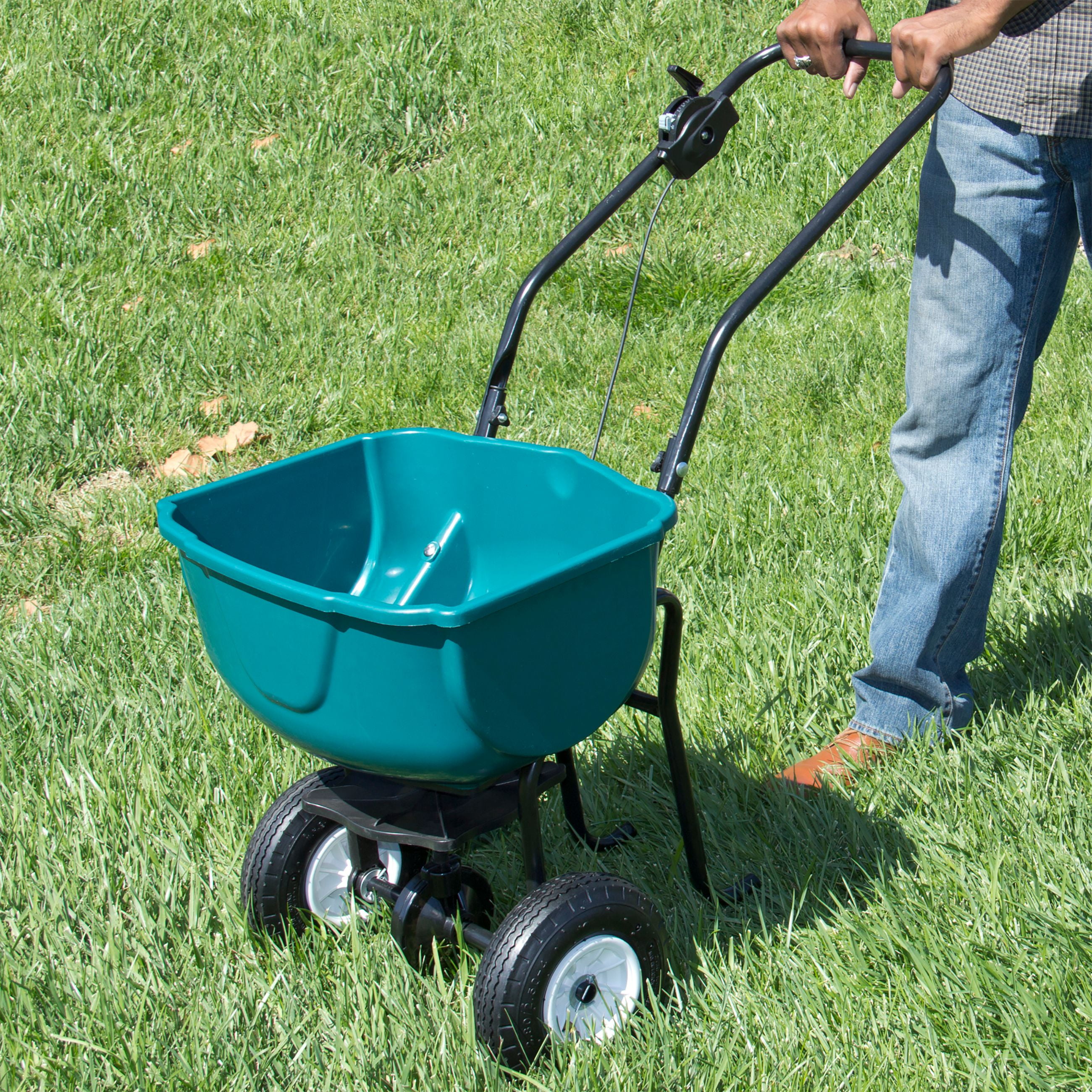 Best Choice Products Commercial Lawn and Garden Tow Fertilizer Spreader