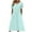 Light Blue, variant on Meichang Eyelet Dresses for Women Summer Crew Neck Pleated Short Sleeve Dresses Solid Color Flowy Midi Dresses Loose Fit Casual Beach Dresses with Pockets Light Blue XL
