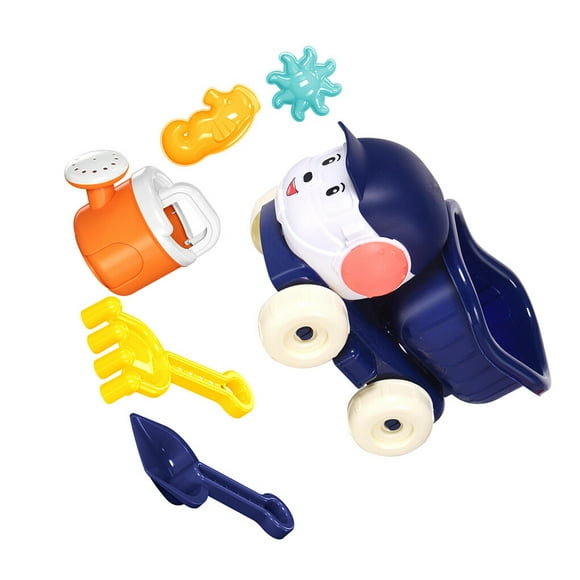 6 Pieces Kids Dog Beach Kids Dog Beach Car Sand Shovel Scoop Tool Outdoor Swimming Pool Seaside Truck Digging Water Baby Bath Toys