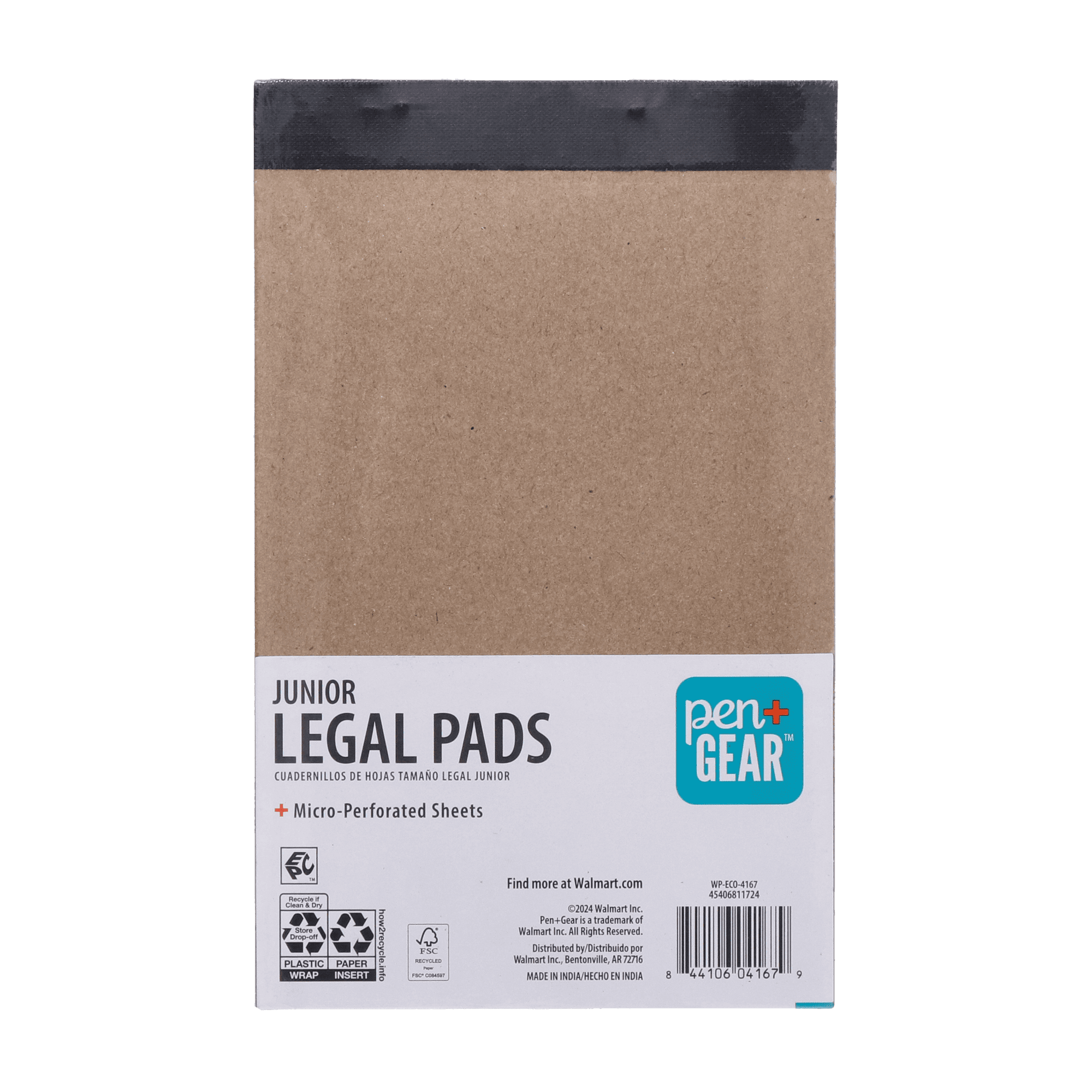 (10 pack) Pen+Gear Jr. Legal Pads, 3 Pack, Canary Paper, Wide Ruled, 50 Sheets, 5" x 8"