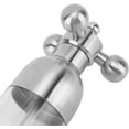thumbnail image 4 of Wekity Pepper Mill Professional Refillable, Pepper Salt Grinder Refillable, Coarseness Manual Pepper Salt Grinder, for Kitchen (Silver Small)-0630, 4 of 5