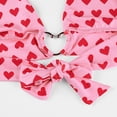 thumbnail image 6 of Pink Heart Print Cute Bustier Crop Top Summer Women Outdoor Tank Top with Bra, 6 of 24