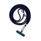 thumbnail image 1 of Cordón para teléfono universal desmontable de nailon para el cuello, sistema de sujeción de seguridad Azul oscuro, 1 of 7