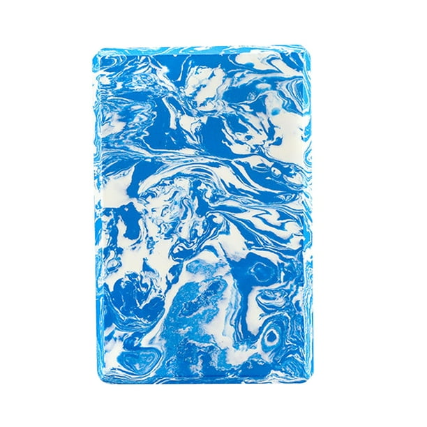 Bloque de yoga para ejercicios, ladrillo de apoyo, superficie antideslizante, accesorios de yoga ligeros para Azul