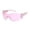 B, variant on Rimless Wrap Around Fashion Sunglasses, Y2K Trendy One Piece Shade Glasses for Outdoor Daily Street Style