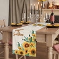 thumbnail image 2 of Table Runners 108 Inches Long Dress Scarves, Sunflower Farmhouse Coffee/Dining/Kitchen Table Runner for Living Room, Summer Botanical Farmhouse Yellow Floral Rustic 13x108 Inch, 2 of 9
