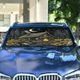 thumbnail image 4 of Qxltty Witch Hut Car Windshield Sunshades Foldable UV Rays Sun Visor Protector Keep Your Vehicle Cool 55×27.6in, 4 of 8