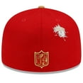 thumbnail image 4 of Men's New Era Scarlet/Gold San Francisco 49ers NFL x Staple Collection 59FIFTY Fitted Hat, 4 of 6