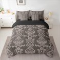 thumbnail image 2 of Manfei Boho Damask Adult Bedding Comforter Set 7-Piece, Retro Western Flower Print King Bedding Sets, Mandala Bohemian Style Reversible Bed Sheets, Microfiber Bedroom Decor, 2 of 7