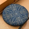 thumbnail image 2 of Round Meditation Cushion, 22" Dutch Velvet Floor Pillow with PP Cotton Filling for Yoga, Zen, Reading, and Floor Seating, Boho Print, 2 of 5