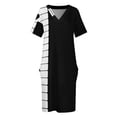 thumbnail image 4 of Piano Loose Pocket Dress clothes Long veiled dresses Dress for pregnant women Woman clothes, 4 of 7