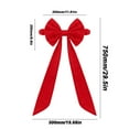 thumbnail image 2 of Summercome Red Chair Bows, 2 Pack Velvet Chair Bows for Christmas Wedding Party Decorations, Chair Sashes with Elastic, 11.8 x 29.5 Inch Bands for Dining Room Banquet and Events (Red), 2 of 8
