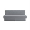 thumbnail image 2 of Serta Wilton Dream Convertible Sofa Sleeper in Light Gray Fabric Upholstery, 2 of 8