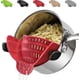 thumbnail image 1 of Clip On Strainer for Pots & Pans - Universal Pasta Strainer Silicone Food Strainer for Spaghetti Meat Fruit Vegetables, 1 of 4