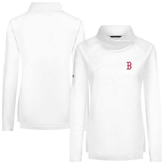 Women's Levelwear White Boston Red Sox Advance Insignia 2.0 Raglan Pullover