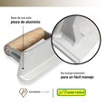 thumbnail image 4 of Volteador Para Albañil Mango Madera Profesional Aluminio, 4 of 7