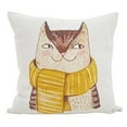 thumbnail image 3 of Fennco Styles Cartoon Animal Printed Cotton Decorative Throw Pillow 16" Square, 3 of 7