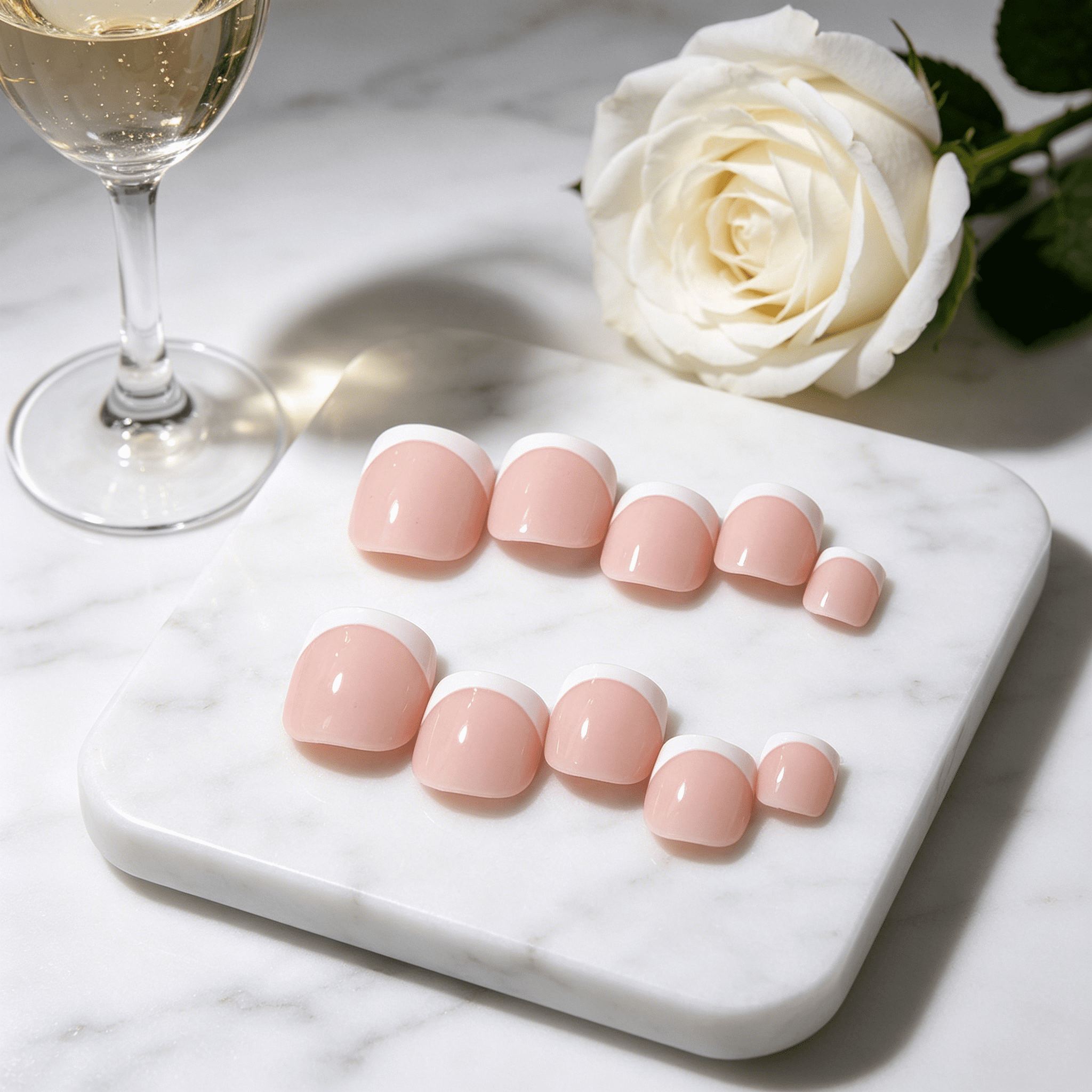 RAGUPEL 2026 New Press on Nails Short Easy Press-On Application Fake Nails Long-Lasting and Comfortable Almond Nail Tip for Party Wedding Daily Style6