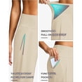 thumbnail image 4 of Penkiiy Womens 22" Wide Leg Capri Pants Yoga Legging High Waist Cropprd Pants with Pockets, 4 of 9