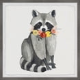 thumbnail image 3 of Marmont Hill Flower Necklace Raccoon Framed Wall Art, 3 of 5