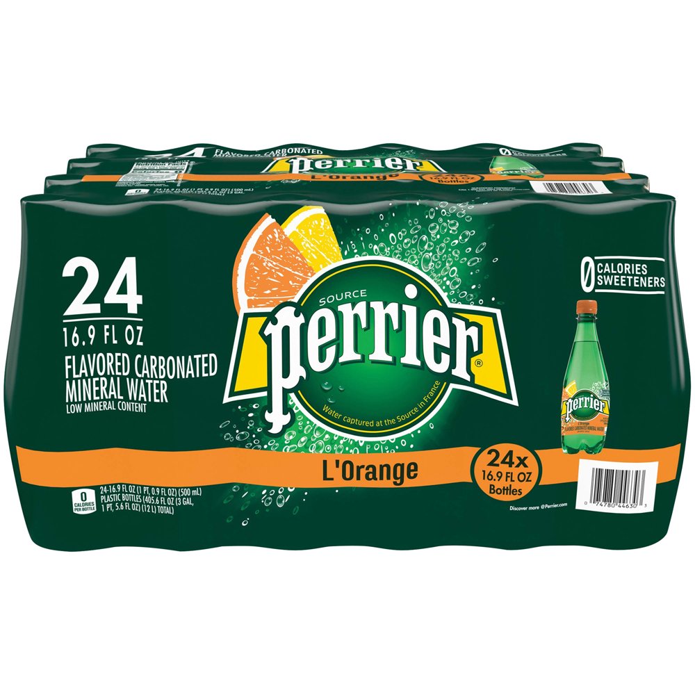 PERRIER L’Orange/Lemon Orange Flavored Sparkling Mineral Water