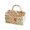 Q, variant on Floral Quilted Fabric Storage Basket with Handles Portable Rectangular Organizer Tote Boho Decorative Desktop Storage Bin For Bedroom Living Room Nursery