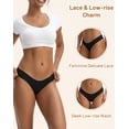 thumbnail image 4 of OEIOEI Lace Period Underwear Leakproof Bikini Underwear for Women Menstrual Pantie 3 Pack(S,Black), 4 of 10