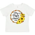 thumbnail image 3 of Inktastic My Pops Loves Me with Sunflower Wreath Boys or Girls Toddler T-Shirt, 3 of 5