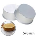 thumbnail image 5 of BNNG Round Cake Pan, Non-Stick Cake Tray, Aluminum Chiffon Cake 5inch Round Solid Base Cakemold Round Stainless Steel Small Cake Rings, Mousse and Pastry Mini Baking Ring Mold, 5 of 8