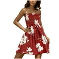 thumbnail image 2 of LOVZFMLL Robes pour Femmes Style Bohème à Imprimé Floral Robes de Plage Sans Bretelles, 2 of 9