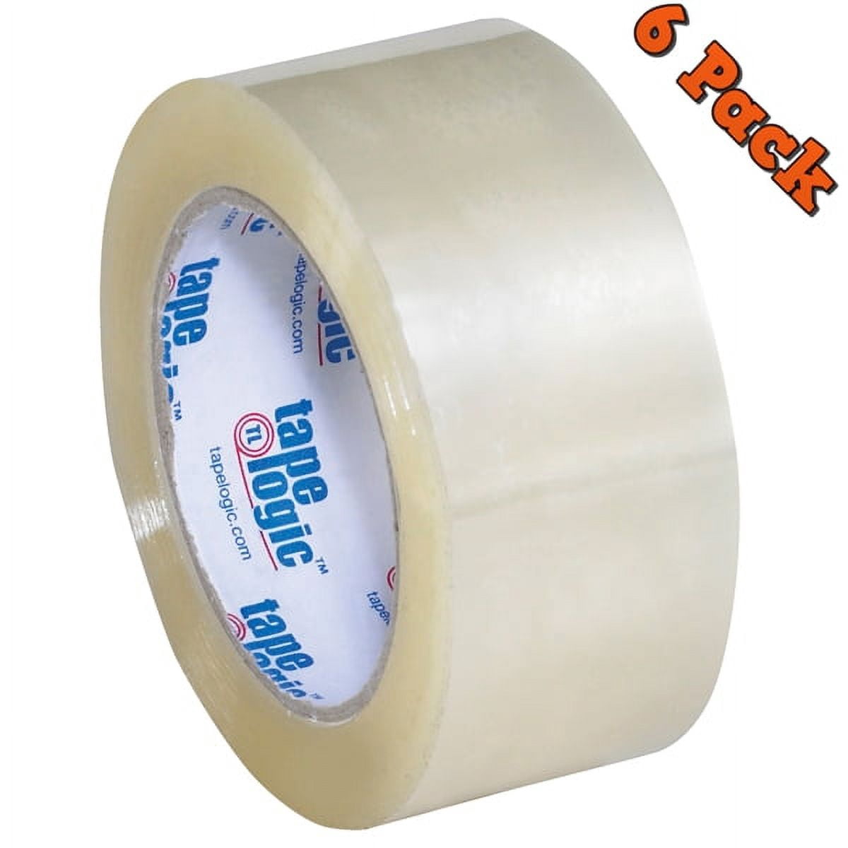 Tape Logic #220 Industrial Carton Sealing Tape Clear 2" X 110 Yard (6 Pack)